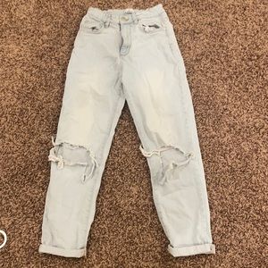 Cotton On Pants size 4 with rips in knees